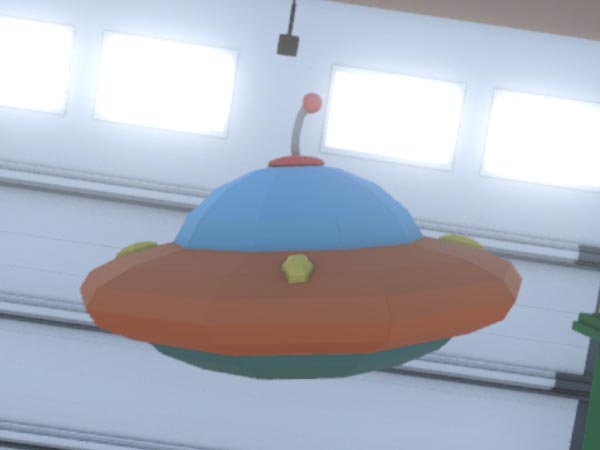 3D model of a flying saucer