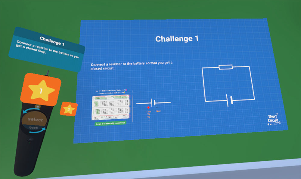 challenge tablemat in short circuit vr